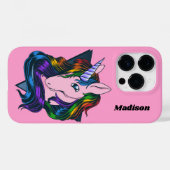 Aangepaste naam Gay Unicorn Case-Mate iPhone Case (Achterkant (horizontaal))