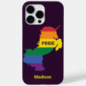 Aangepaste naam Gay Unicorn Case-Mate iPhone Case (Achterkant)