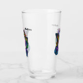 Aangepaste naam Gay Unicorn Glas (Links)