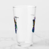 Aangepaste naam Gay Unicorn Glas (Rechts)