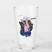 Aangepaste naam Gay Unicorn Glas (Voorkant)