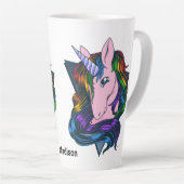 Aangepaste naam Gay Unicorn Latte Mok (Rechterhoek)