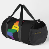 Aangepaste naam Gay Unicorn Plunjezak (Rechterhoek)