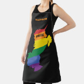 Aangepaste naam Gay Unicorn Schort (Insitu)