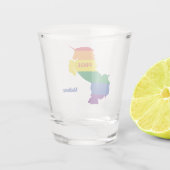 Aangepaste naam Gay Unicorn Shot Glas (Achterkant)