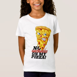 Aangepaste naam Geen ansjovis Pizza T-Shirt