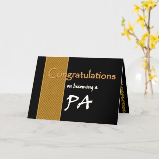 AANGEPASTE NAAM Gefeliciteerd Artsenassistent Kaart (Gele Bloem)