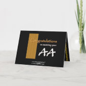 AANGEPASTE NAAM Gefeliciteerd - Associates Degree  Kaart (Achterkant)