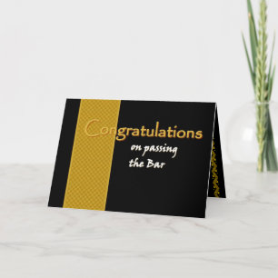 AANGEPASTE NAAM - Gefeliciteerd - De balk passeren Kaart