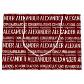 Aangepaste naam gefeliciteerd Grote Cadeautas (Voorkant)