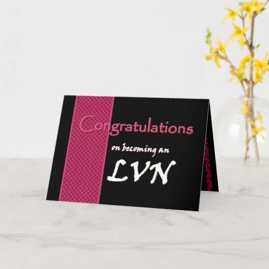 AANGEPASTE NAAM - Gefeliciteerd - LVN Kaart (Gele Bloem)