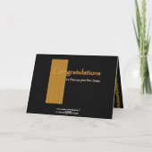 AANGEPASTE NAAM - Gefeliciteerd met je slagen voor Kaart (Achterkant)