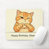 Aangepaste naam Gefeliciteerd met je verjaardag Or Muismat (Met muis)