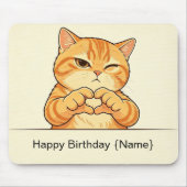 Aangepaste naam Gefeliciteerd met je verjaardag Or Muismat (Voorkant)