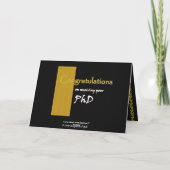 AANGEPASTE NAAM Gefeliciteerd - PhD Kaart (Achterkant)