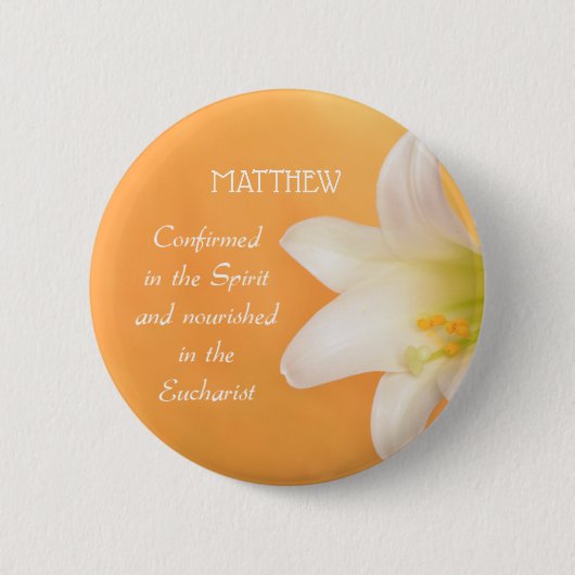 Aangepaste naam, Gefeliciteerd RCIA Gefeliciteerd  Ronde Button 5,7 Cm (Voorkant)