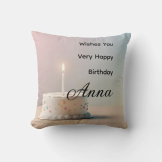 Aangepaste naam Gefeliciteerd verjaardag Kussen