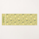 Aangepaste naam Gele citroen fruit patroon Yoga Ma Yogamat (Voorkant (horizontaal))