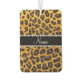 Aangepaste naam gele glittersplaat luchtverfrisser (Achterkant)