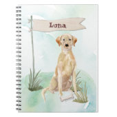 Aangepaste naam gele labdoosje notitieboek (Voorkant)