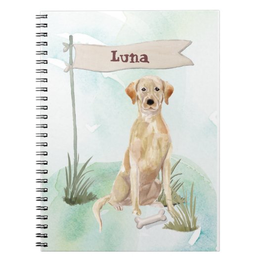 Aangepaste naam gele labdoosje notitieboek (Voorkant)