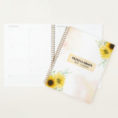 Aangepaste naam Gele Zonnebloem 2023 Planner (Display)