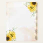 Aangepaste naam Gele Zonnebloem 2023 Planner (Achterkant)