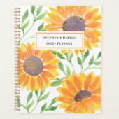 Aangepaste naam Gele Zonnebloem Planner (Voorkant)