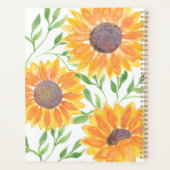 Aangepaste naam Gele Zonnebloem Planner (Achterkant)
