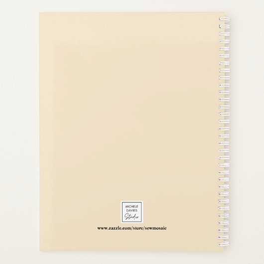 Aangepaste naam Gele Zonnebloem Planner (Achterkant)