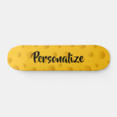 Aangepaste naam gele zwitserse skateboard (Horizontaal)