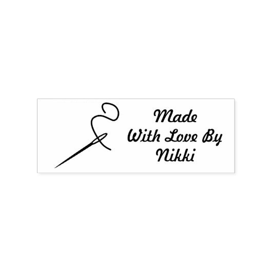 Aangepaste naam gemaakt met liefde door stempel (Afrduk)