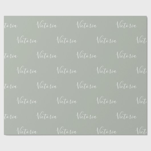 Aangepaste naam gematigde pasta voor gematigde pag cadeaupapier (Vlak)