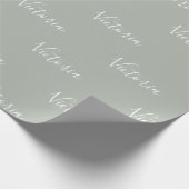 Aangepaste naam gematigde pasta voor gematigde pag cadeaupapier (Hoek)