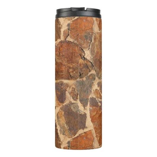 Aangepaste naam Geologie Stone Wall Structuur Thermosbeker (Achterkant)