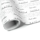 Aangepaste naam, gepensioneerde gefeliciteerd zwar cadeaupapier (Rol Hoek)