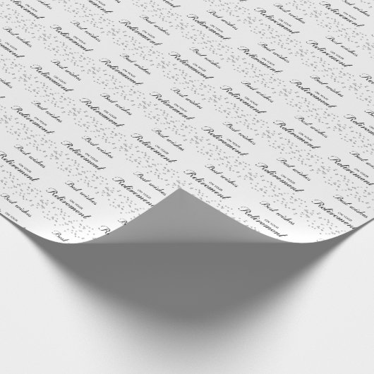 Aangepaste naam, gepensioneerde gefeliciteerd zwar cadeaupapier (Hoek)