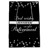 Aangepaste naam, gepensioneerde gefeliciteerd zwar medium cadeauzakje (Voorkant)