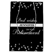 Aangepaste naam, gepensioneerde gefeliciteerd zwar medium cadeauzakje (Achterkant)