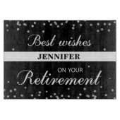 Aangepaste naam, gepensioneerde gefeliciteerd zwar snijplank (Voorkant)