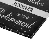 Aangepaste naam, gepensioneerde gefeliciteerd zwar snijplank (Hoek)