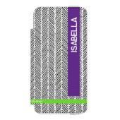 Aangepaste naam | Gepersonaliseerd Incipio iPhone Portemonnee Hoesje (Voorkant Agenda)