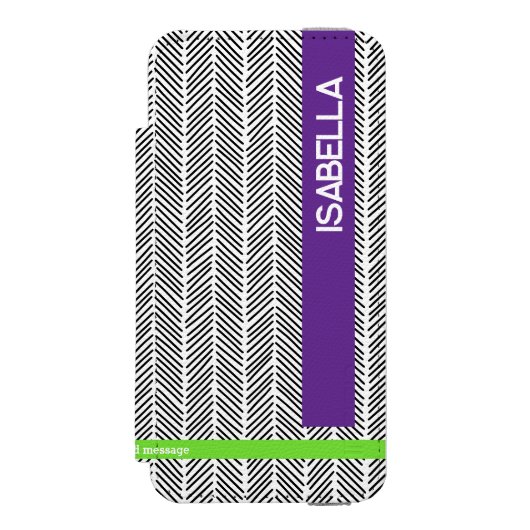 Aangepaste naam | Gepersonaliseerd Incipio iPhone Portemonnee Hoesje (Voorkant Agenda)