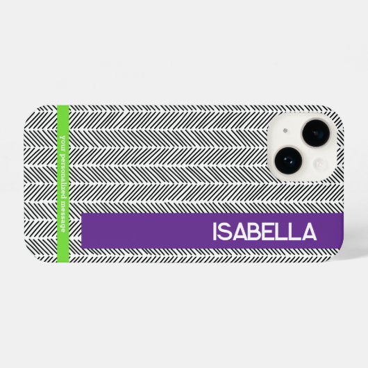 Aangepaste naam | Gepersonaliseerd iPhone Hoesje (Achterkant horizontaal)