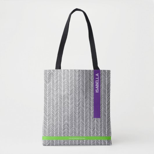 Aangepaste naam | Gepersonaliseerd Tote Bag (Voorkant)