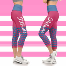 Aangepaste Naam Gepersonaliseerde Capri Legging Tr