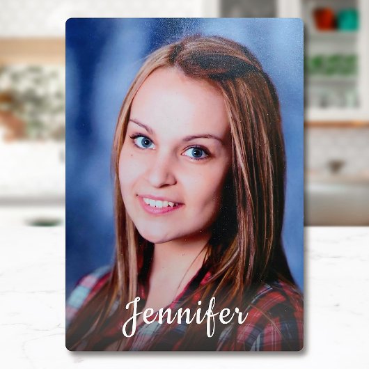 Aangepaste naam gepersonaliseerde foto fotoplaat