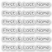 AANGEPASTE NAAM — Gepersonaliseerde labels Sticker