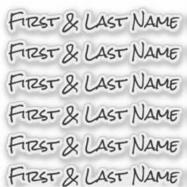 AANGEPASTE NAAM — Gepersonaliseerde labels Sticker