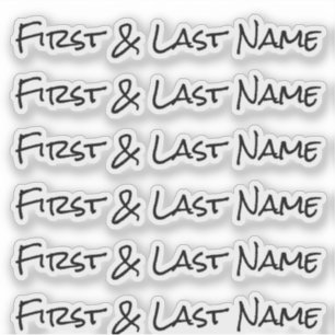 AANGEPASTE NAAM — Gepersonaliseerde labels Sticker